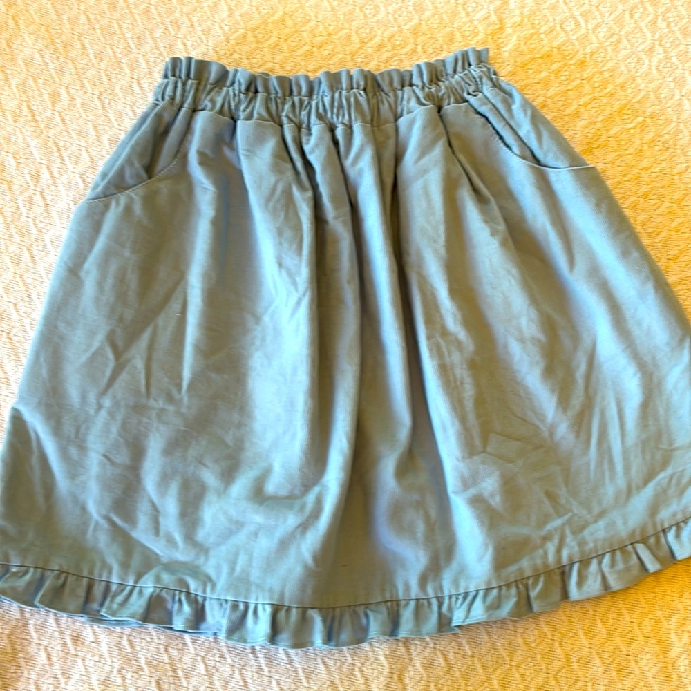 Blue corduroy skirt size 8
